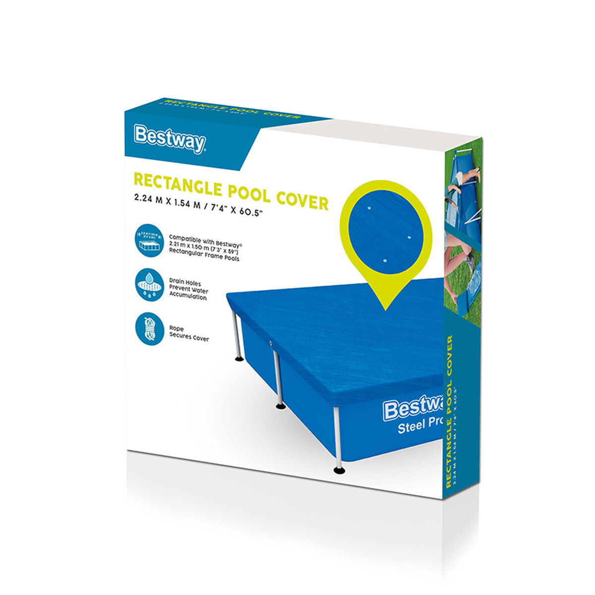Bestway Tampa Piscina 224x154 cm Jardim 58103